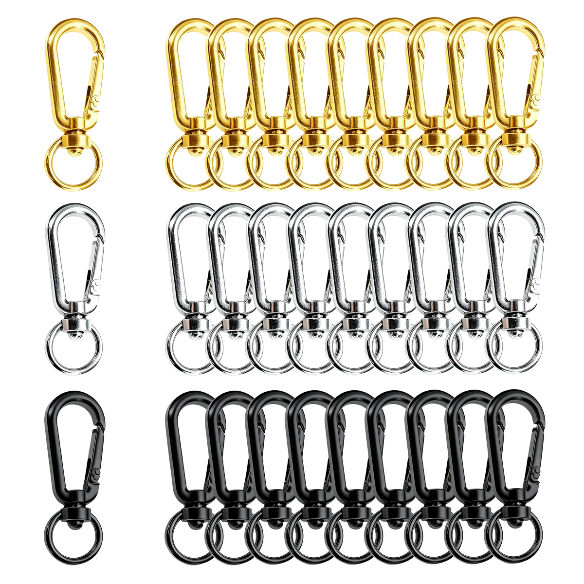 9/18/36 Pcs Open Swivel Clips  - Fishing Swivel Connector review and price