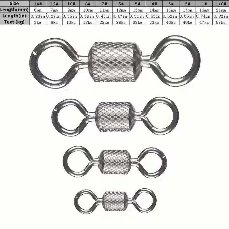 100PCS Fishing Swivels Ball Be - Fishing Swivel Connector review and price
