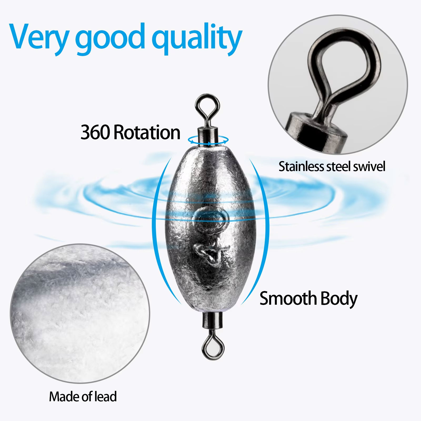 20pcs/10pcs Fishing Sinkers 5g - Fishing Swivel Connector review and price