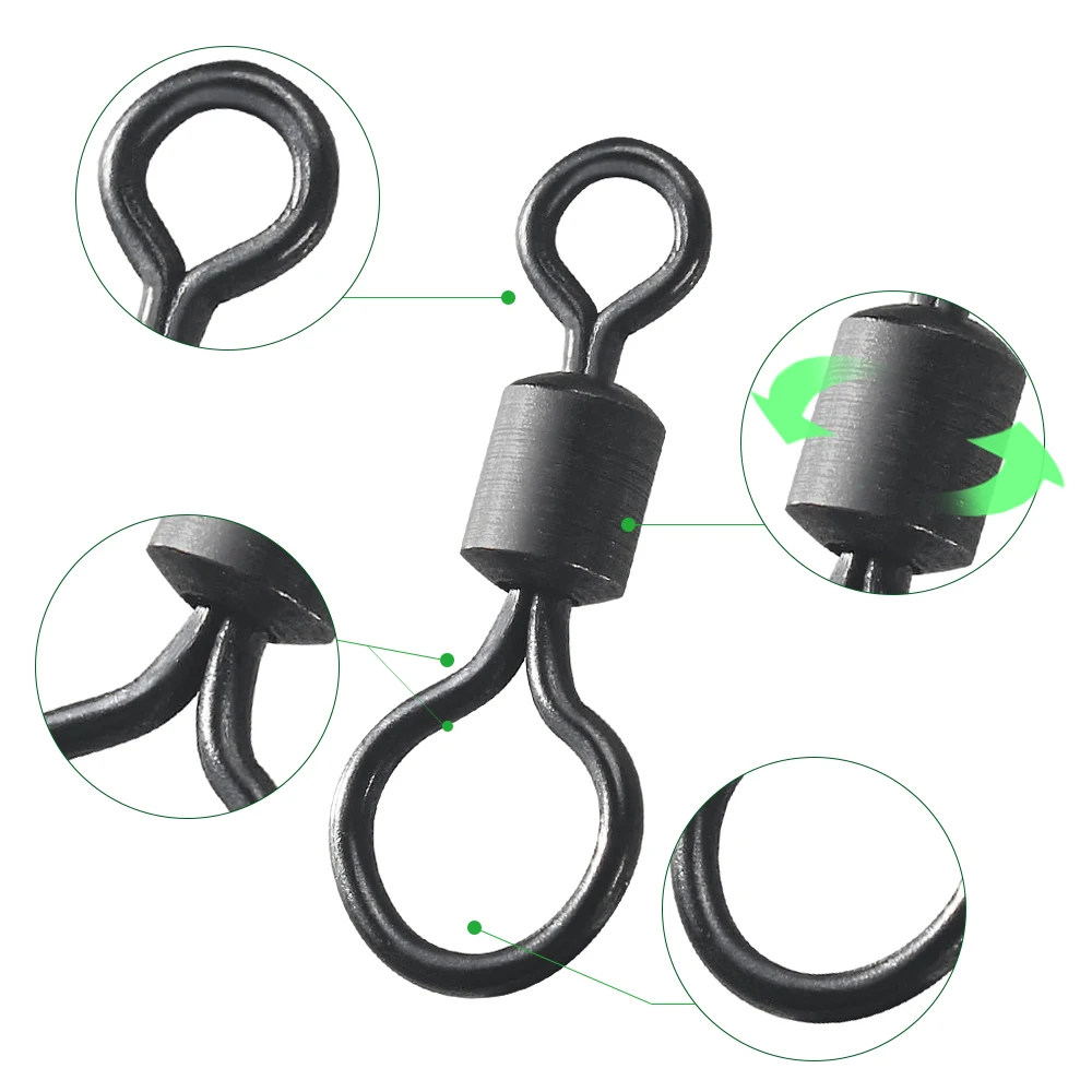 100pcs Carp Fishing Swivel Big - Fishing Swivel Connector review and price