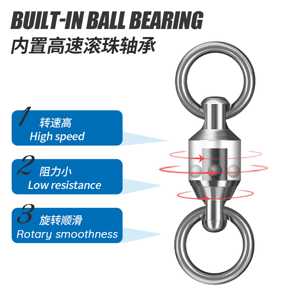 JIGGINGPRO Ball Bearing Swivel - Fishing Swivel Connector review and price