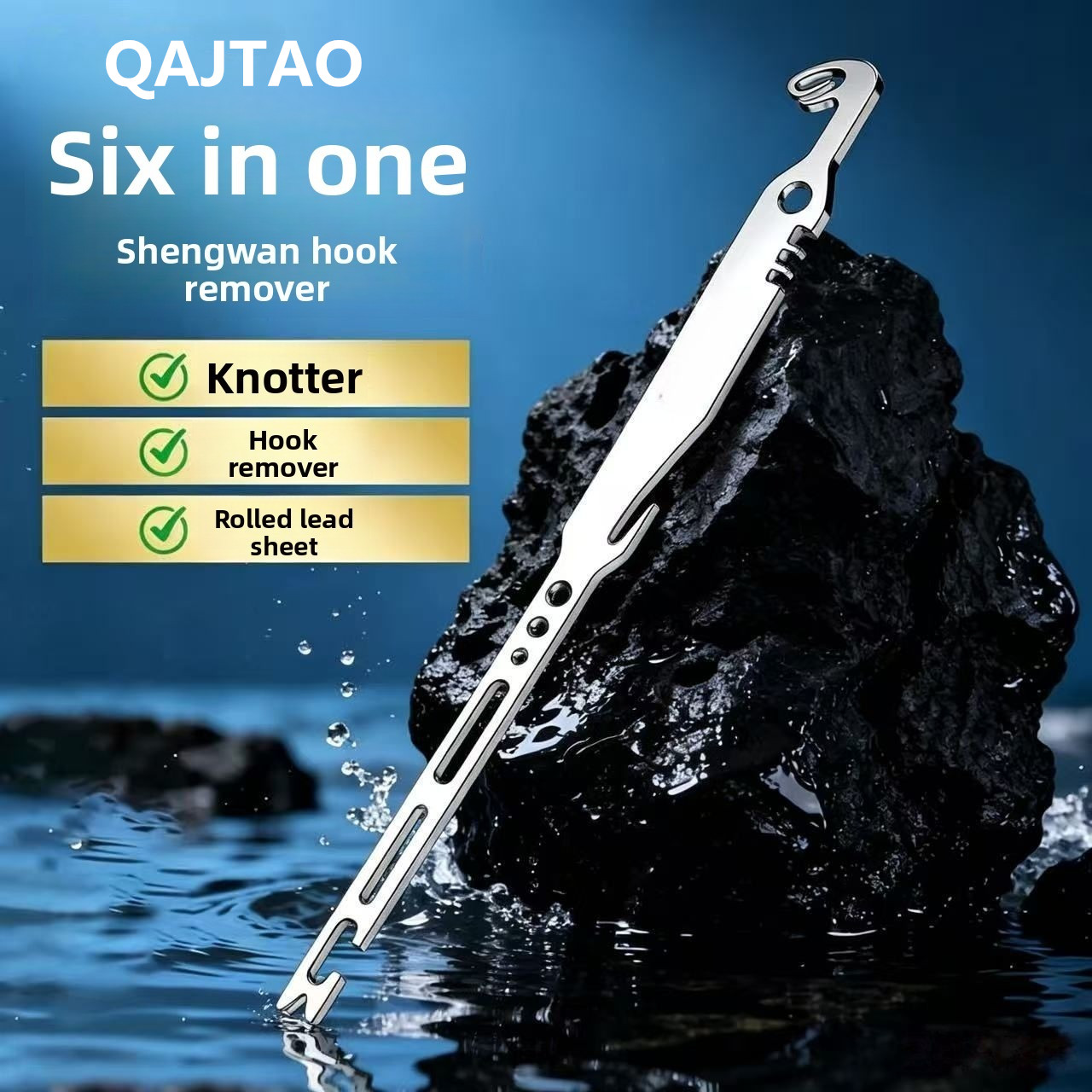 QAJTAO 4 pieces 6-in-1 stainle - Fishing Equipment Hanger review and price